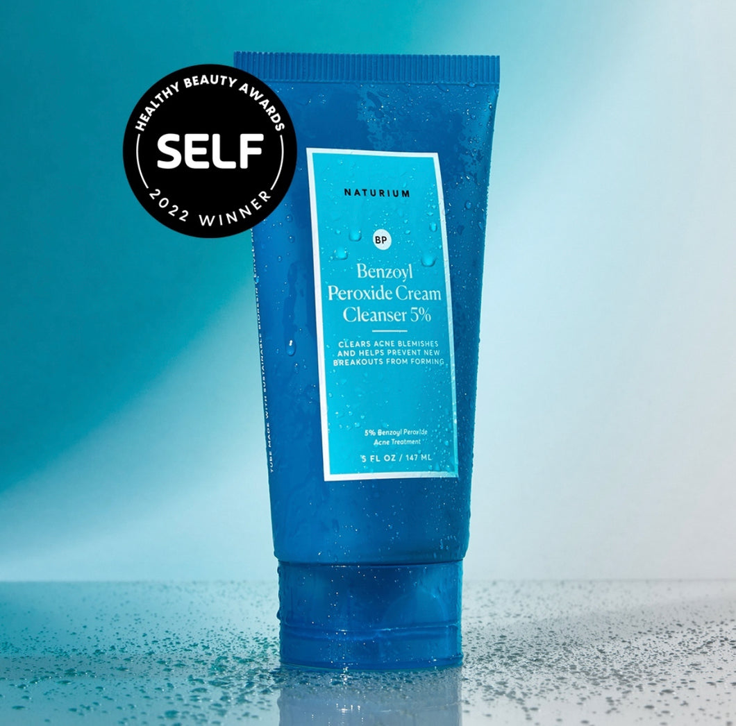 Naturium Benzoyl Peroxide Cream Face Cleanser - 5 fl oz